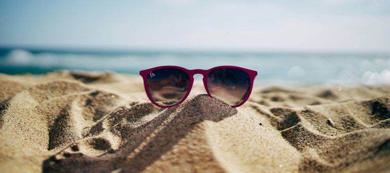 Sunglasses at the beach